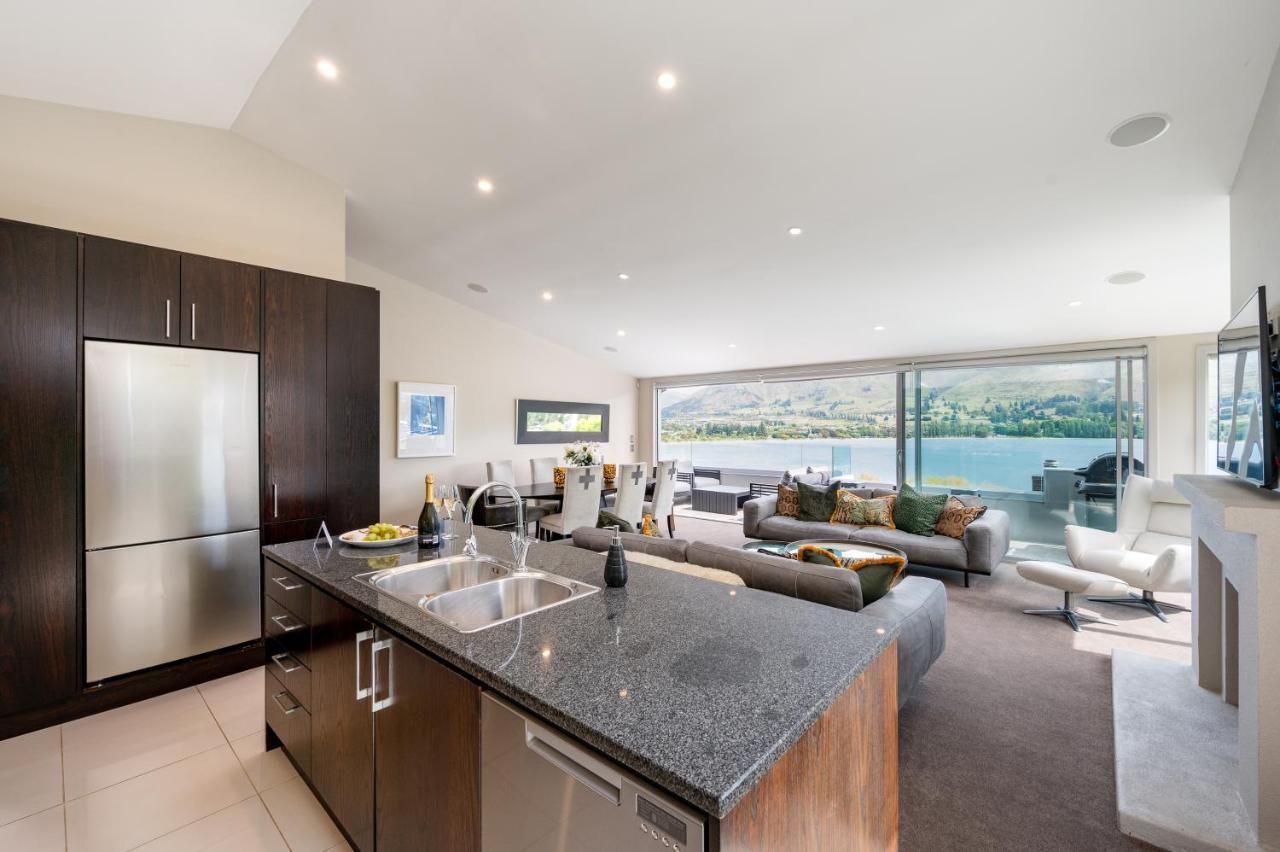 Luxury Lakeview Vista Apartment Wanaka Exterior foto